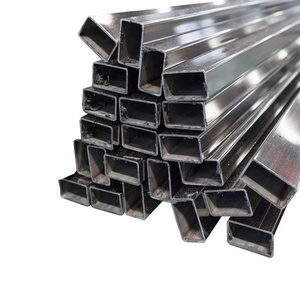 Bright BA Mirror Finish Polished 316 304 Pipe Welded Stainless Steel Square Rectangular Hollow Sections Decorative Tube