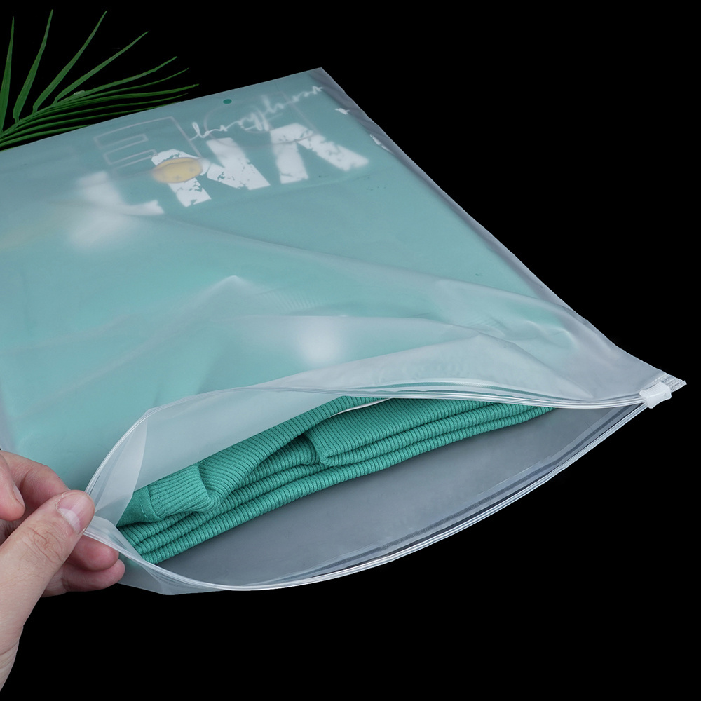 Custom Logo Printed Recyclable Plastic Zipper Bag Square Bottom with Screen Printing Surface Treatment