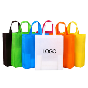 High Quality Wholesale Handle Bag Laminated Non-Woven Fabric With Custom Logo Reusable For Shopping Grocery Shoes Packaging