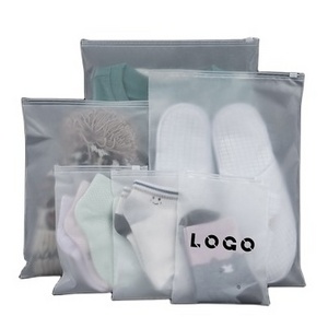 Custom Logo Printed Recyclable Plastic Zipper Bag Square Bottom with Screen Printing Surface Treatment