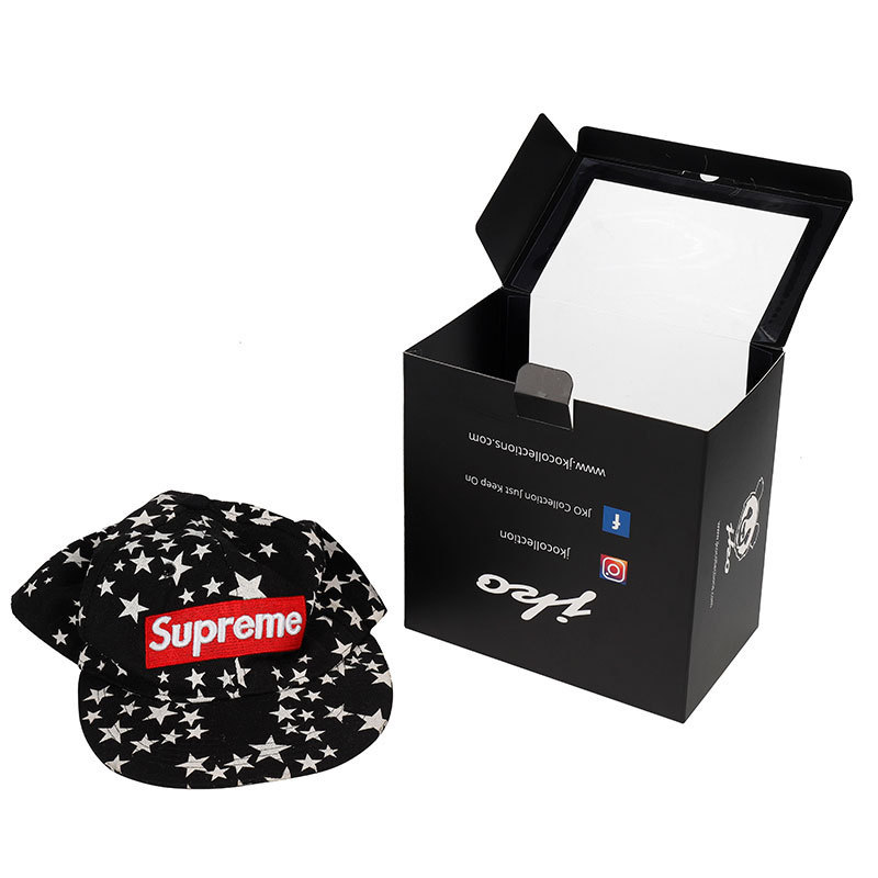 Wholesale Custom Logo Design Hat Packaging Boxes Paper Hip Hop Cap Baseball Hat Box with Clear Window