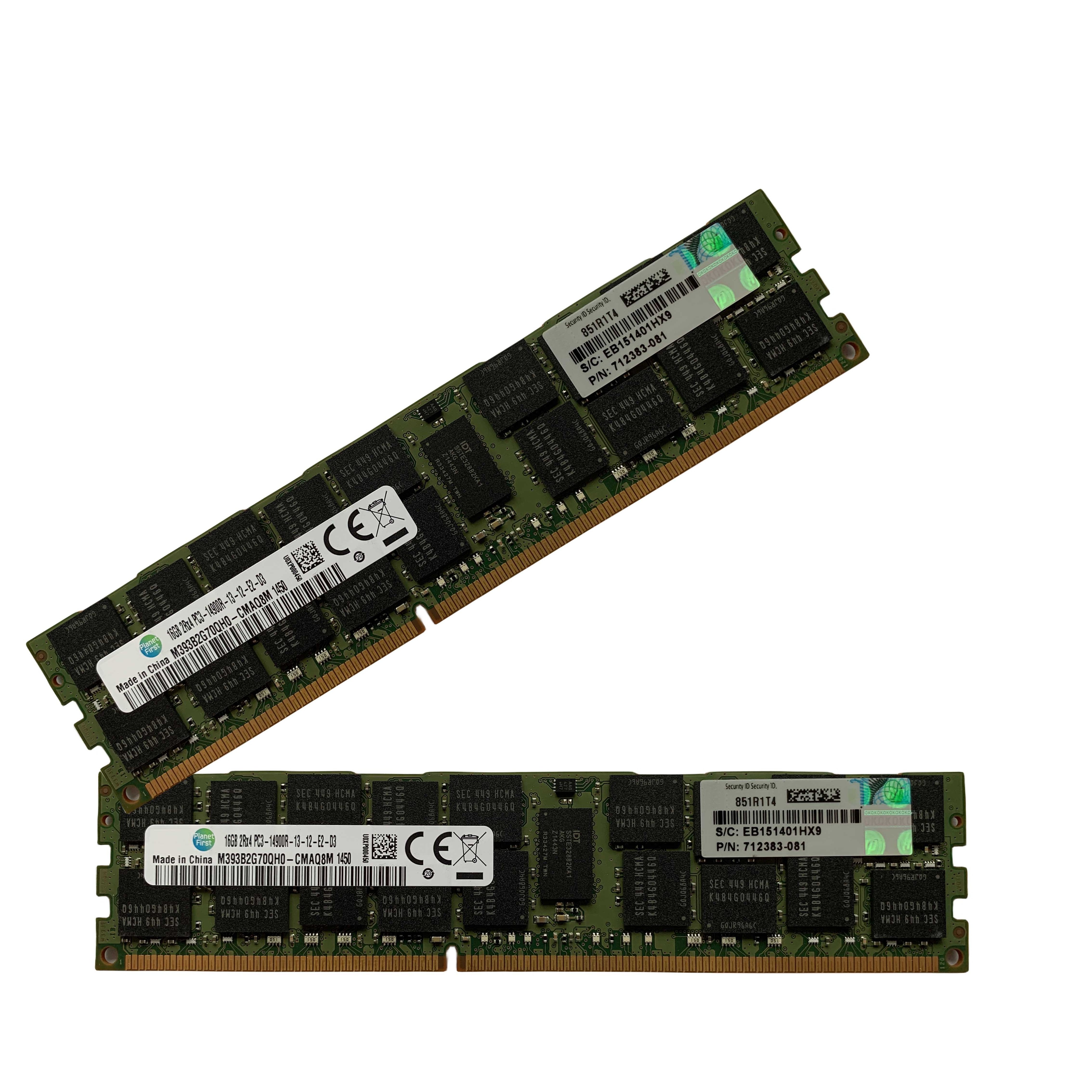 Server RAM 16 GB 2RX4 PC3L-14900R DDR3 REG ECC  Server Memory Stick 100% Tested Fast Ship