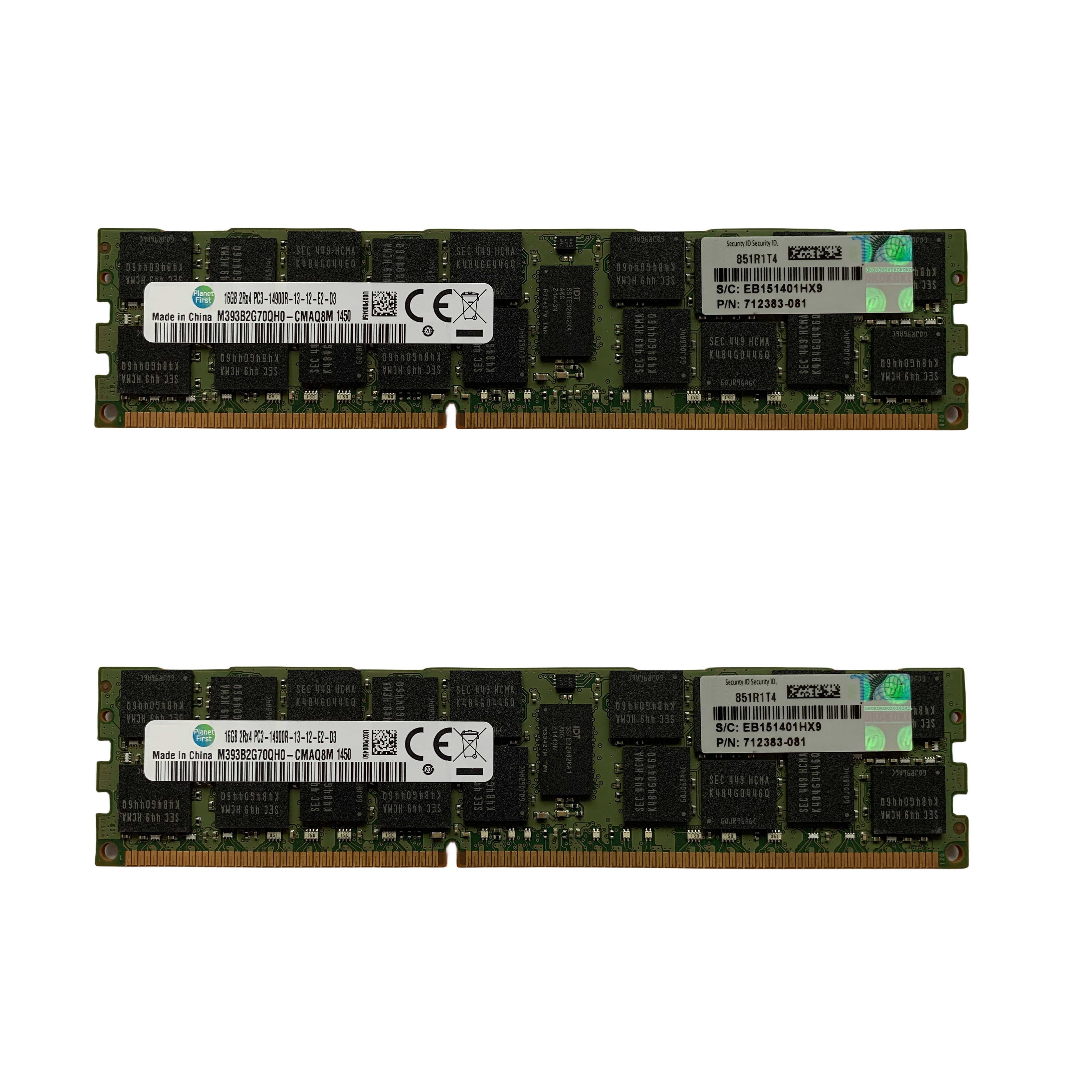 Server RAM 16 GB 2RX4 PC3L-14900R DDR3 REG ECC  Server Memory Stick 100% Tested Fast Ship