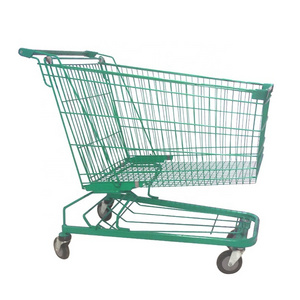 Supermarket cart handling shopping trolley supermarket handing trolley with 2 layers