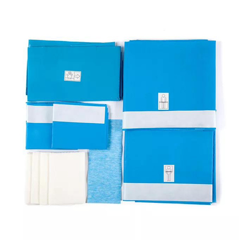 Hospital Medical Consumable Disposable Sterile Surgical Drape Kit Delivery Pack