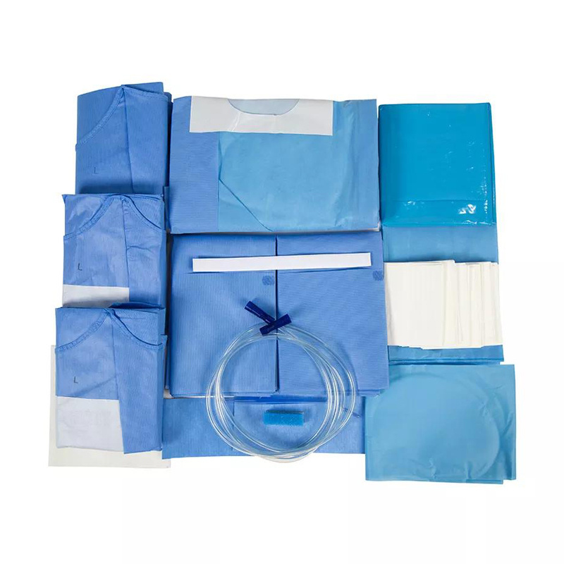 Hospital Medical Consumable Disposable Sterile Surgical Drape Kit Delivery Pack