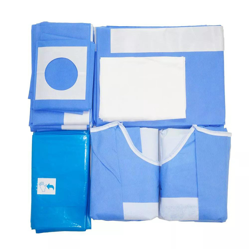 Hospital Medical Consumable Disposable Sterile Surgical Drape Kit Delivery Pack