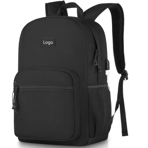 Wholesale Reversible Double Sided Basic Backpack Water Resistant Classic Laptop Backpack For College High School Backpack