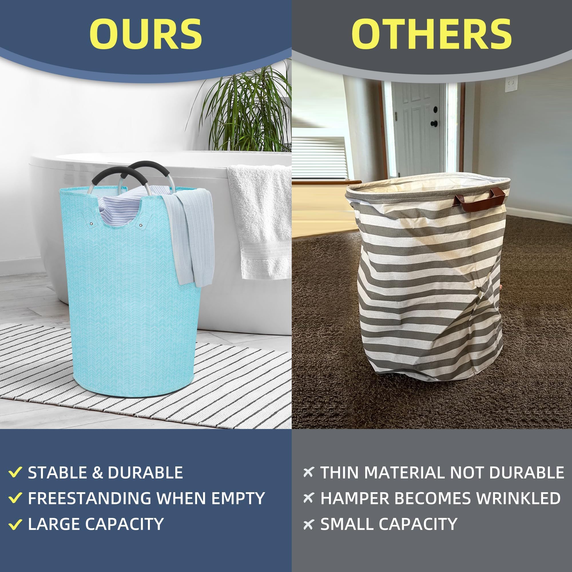 Hongtao Factory Hot Selling Oxford Fabric Storage Laundry Bag Waterproof Foldable Laundry Basket