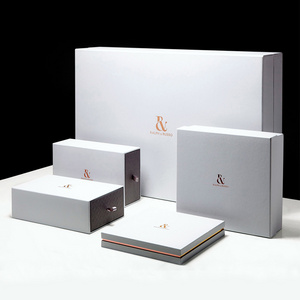 Wholesale custom luxury rigid box cardboard drawer box book shape gift box with foam insert