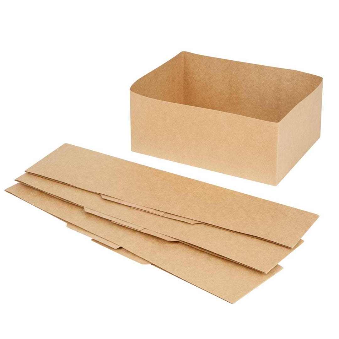 Rectangle fast food packaging burger box kraft paper custom chicken wing burger box