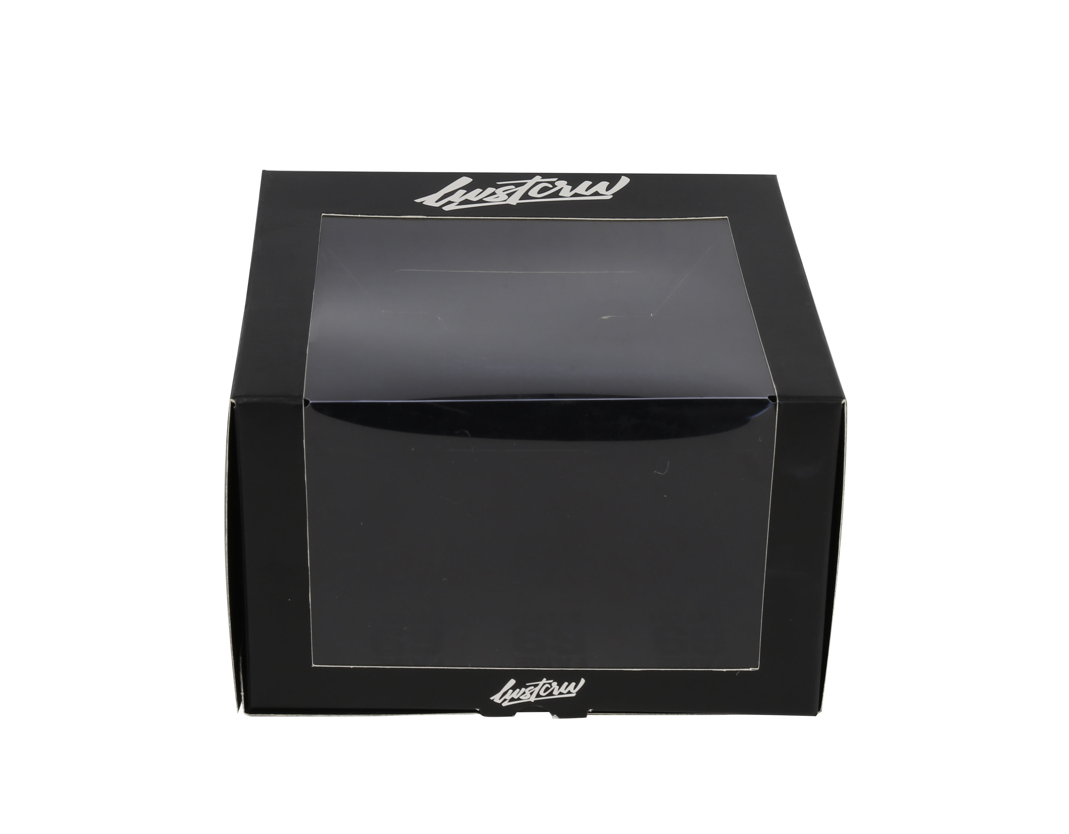 Black collapsible hat shipping box clear baseball cap box wholesale custom hat boxes with window