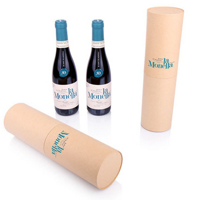 Wholesale cardboard paper wine glass tube box cylinder packaging