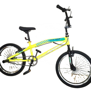 Freestyle Cheap 20inch Bicycle Men Customized Painting Street Single Speed Bmx Bike Steel High Carbon Steel 20 Inch Comfortable