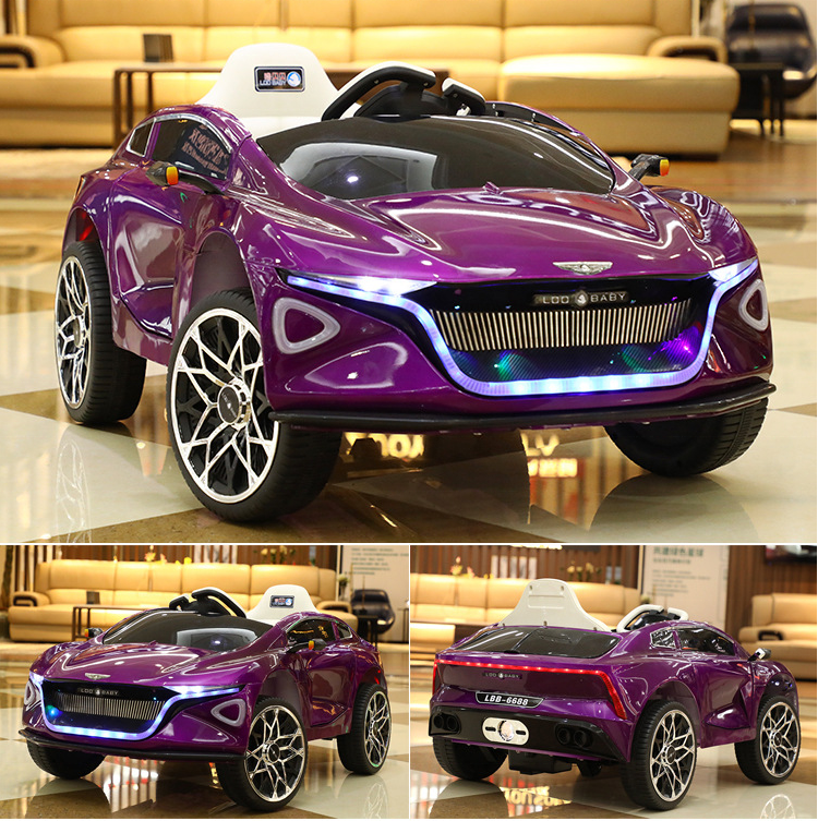 Newest Holiday Gifts for 2020 Kid's Toy Ride on Toy Car Remote Control Electric Plastic Wheels with Light Battery 3-10 Years ABS