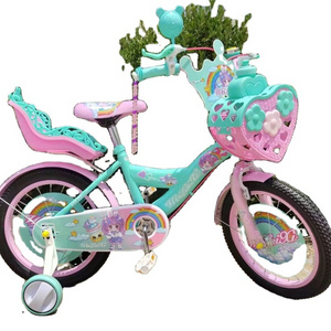 Latest color scheme custom Factory price Kids Bike Kids Pedal Bike Doll seat training wheels 12 '16' 20 'inch kids bike