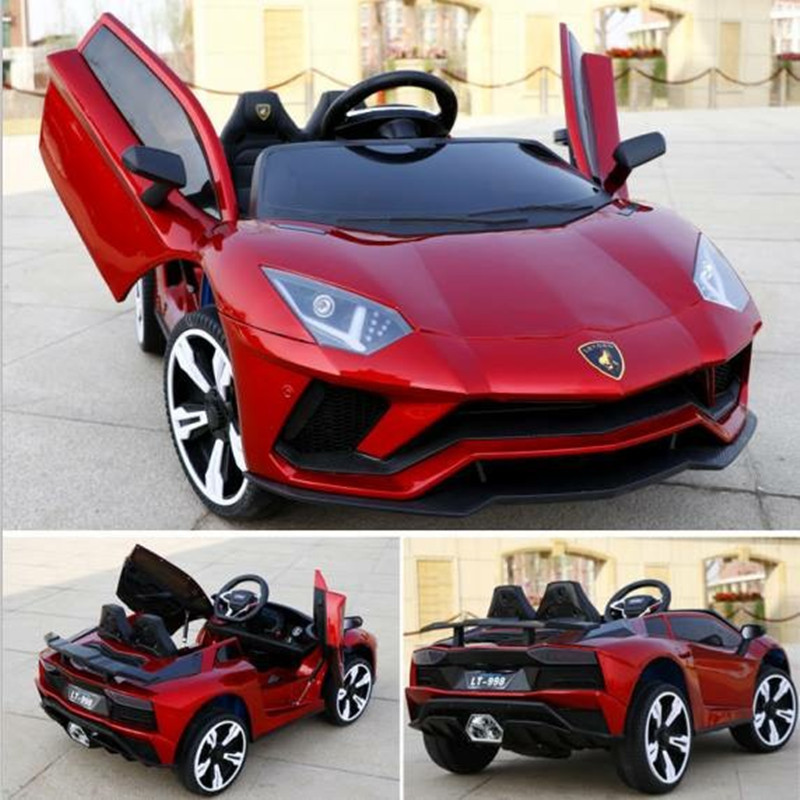 Lambo Children Electrical Mini Car Ride on Toy Remote Control Electric Plastic Wheels with Light Battery 3-10 Years 6V4.5AH*2