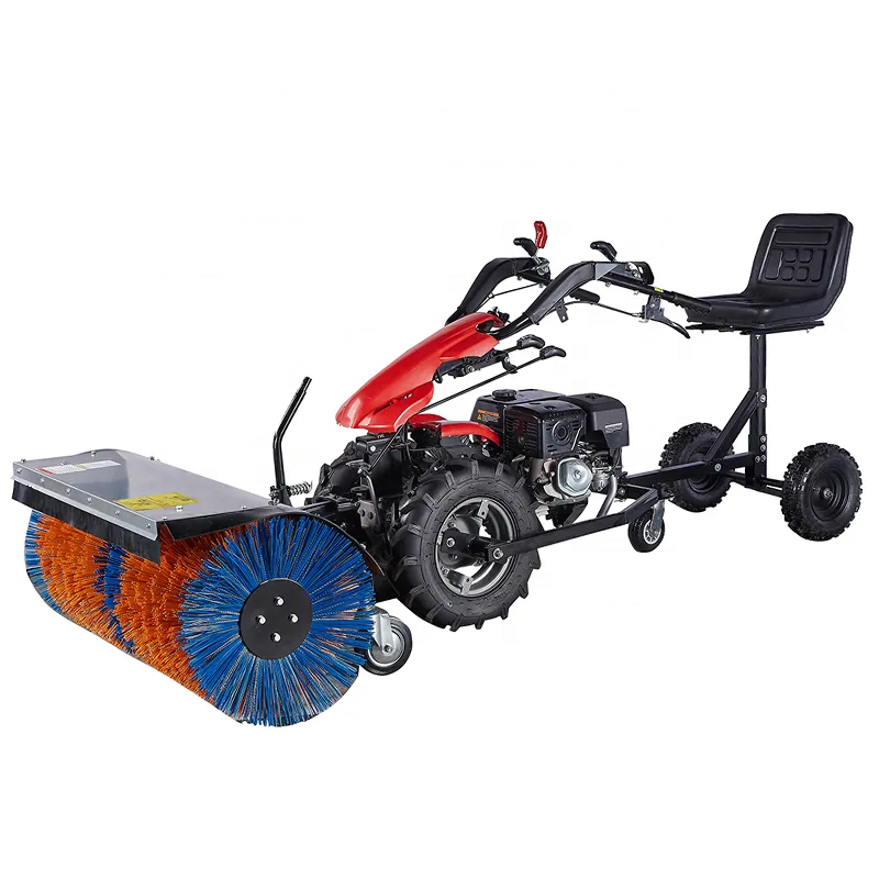 Outside use 15hp power 4 wheeler with snow plow,4 wheel tractor snow plow