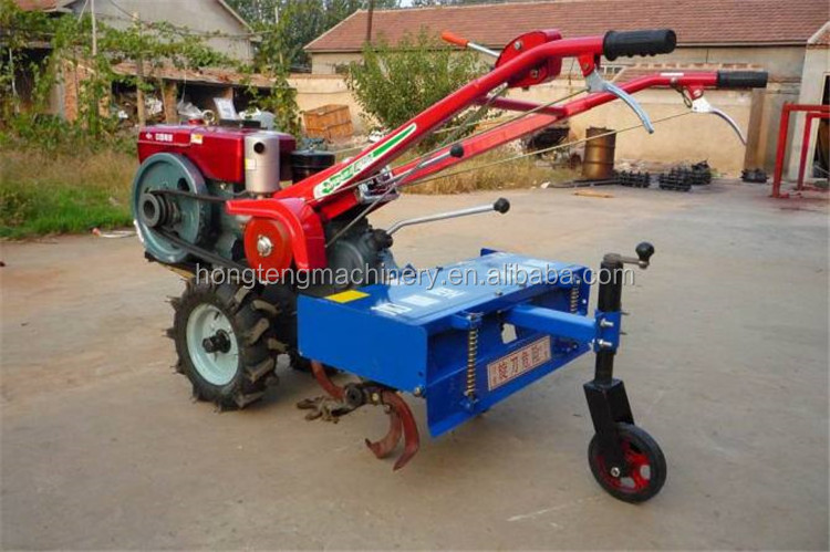 Best quality lower price 6.5hp-15hp diesel gasoline power tiller machine tractor trailer mini rotary tiller in india