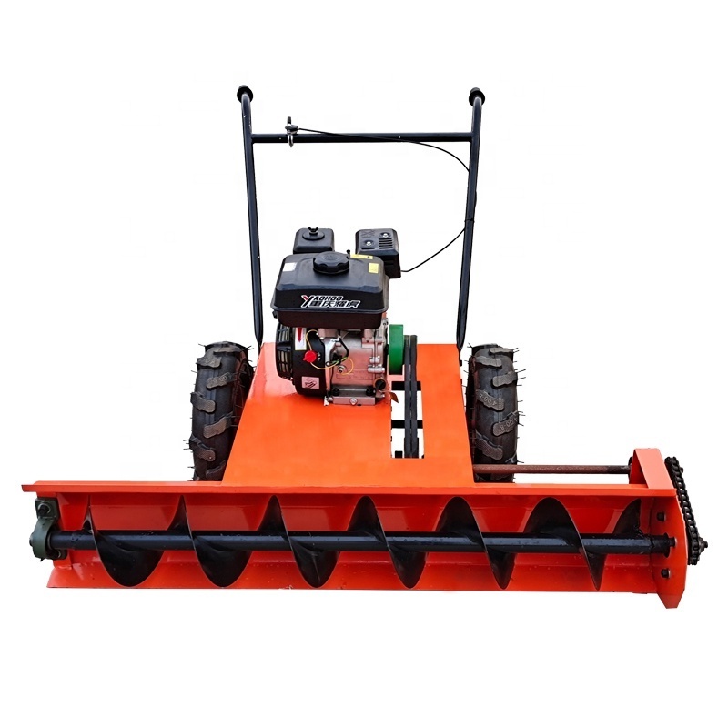 Garden Electric Remote Control Robot Lawn Mower Snow Blower Thrower Plow