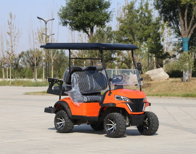 Factory supply prices electric golf cart 2 seater custom good quality lithium battery disc golf cart with doors street legal