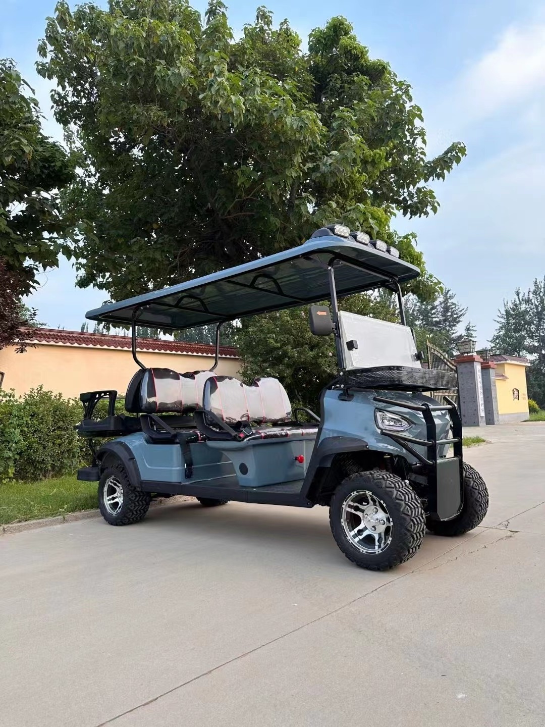 New Energy Battery Power Golf Electric Car Club Buggy 6 Seats Golf Cart Used in the Park / School / Airport