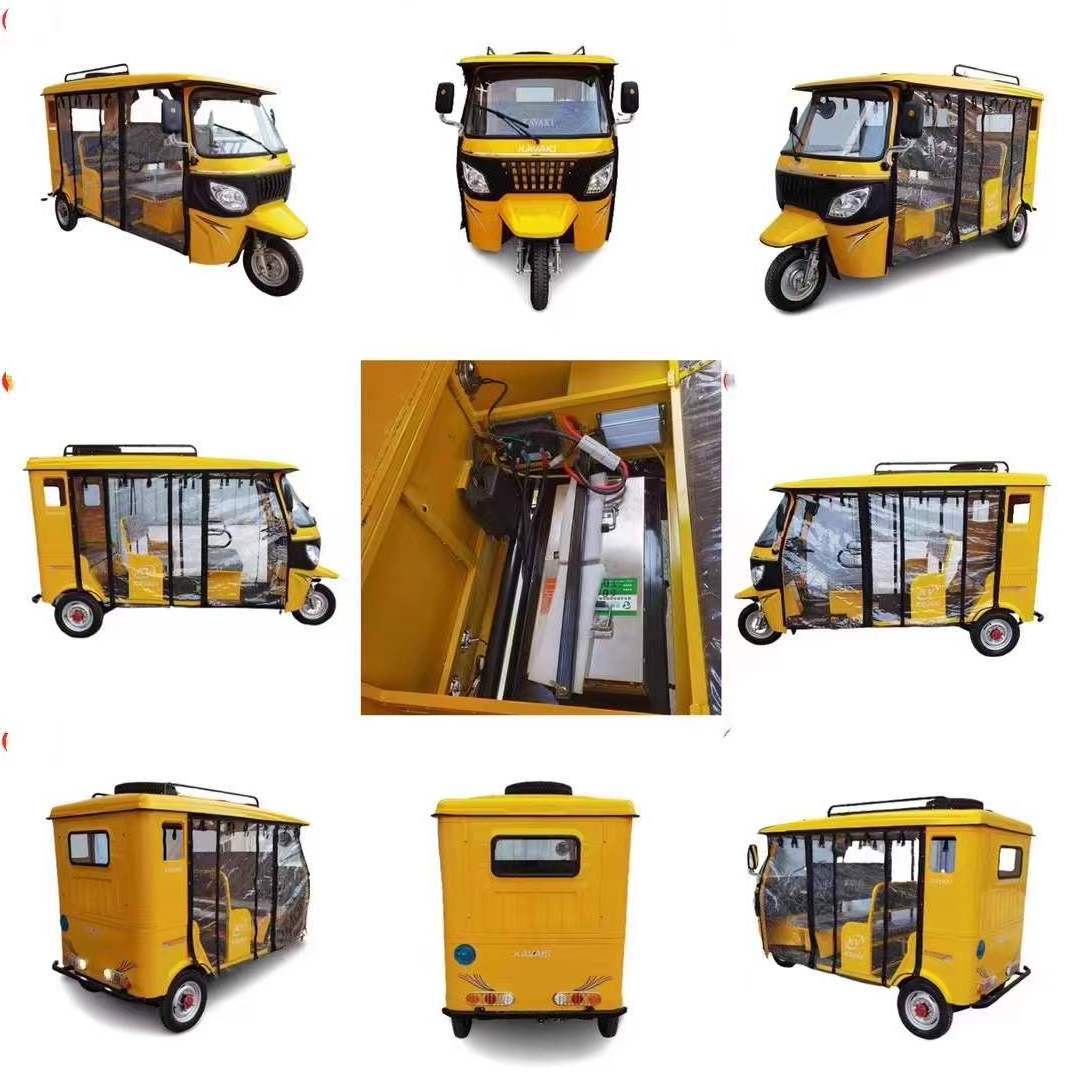 Cheap 200cc Air Cooling Petrol Tuk Tuk 4-6 Passengers Three Wheeler Motorcycle Electric Bajaj Auto Rickshaw Taxi for Sale