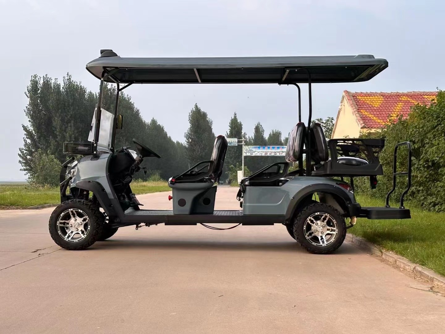 New Energy Battery Power Golf Electric Car Club Buggy 6 Seats Golf Cart Used in the Park / School / Airport