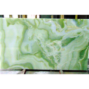 Natural stone transparent marble open book green onice onyx