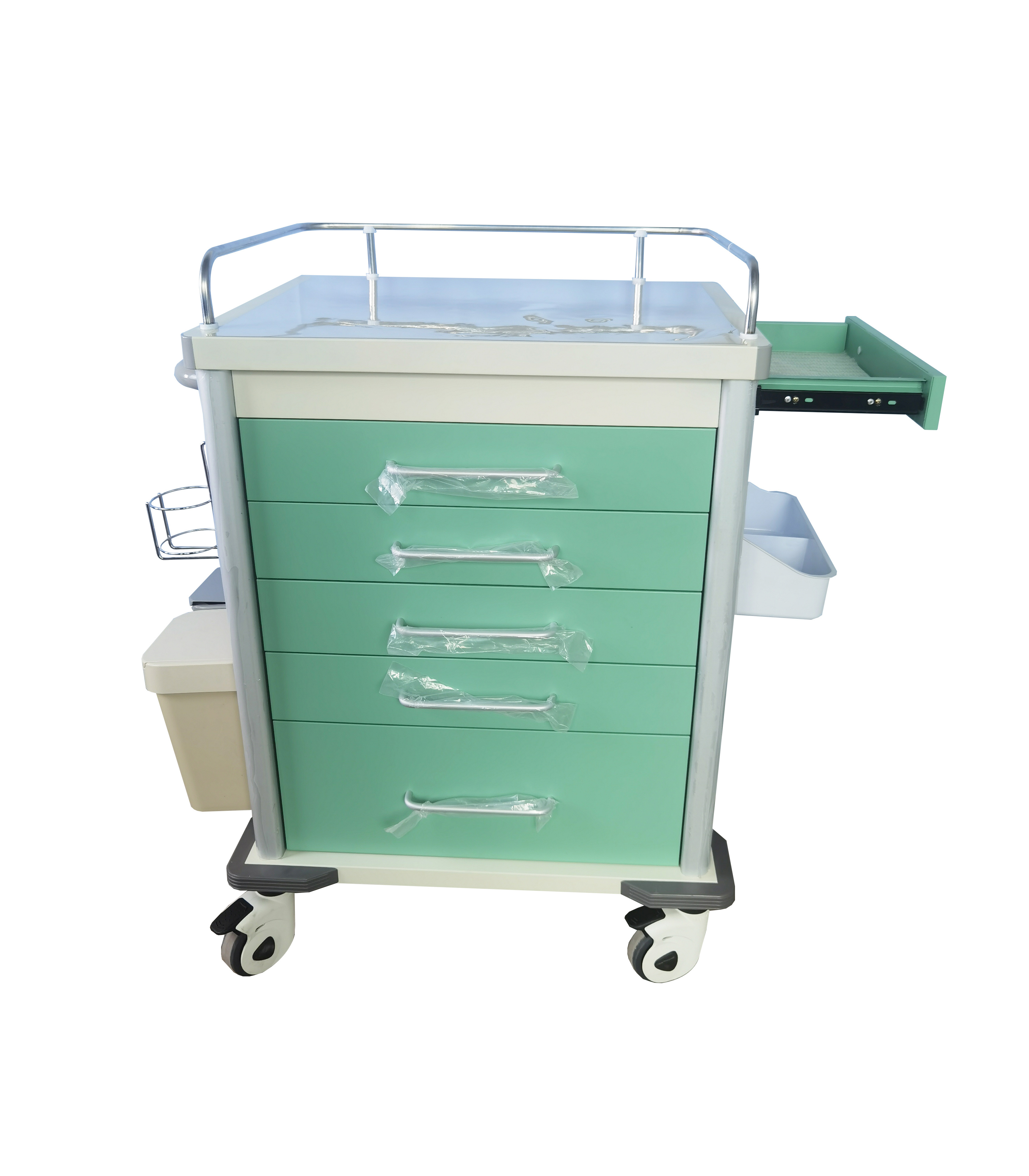 650*500*980mm Customized Multi-Function Medical Medicine Cart Hospital Emergency Trolley