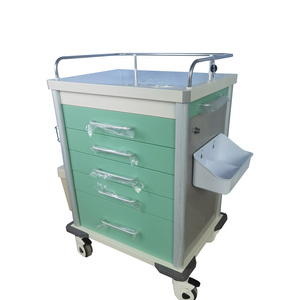 650*500*980mm Customized Multi-Function Medical Medicine Cart Hospital Emergency Trolley