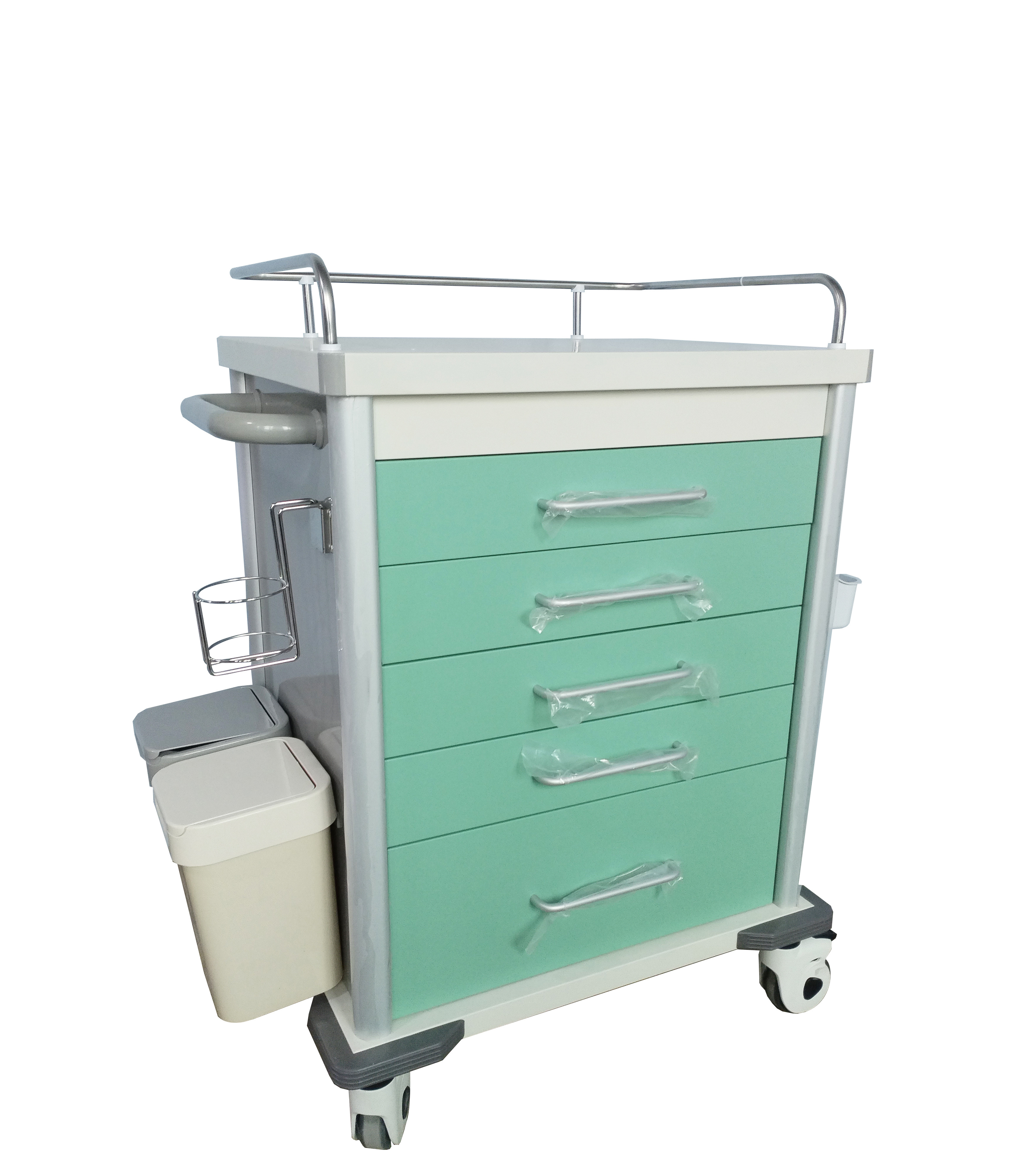 650*500*980mm Customized Multi-Function Medical Medicine Cart Hospital Emergency Trolley