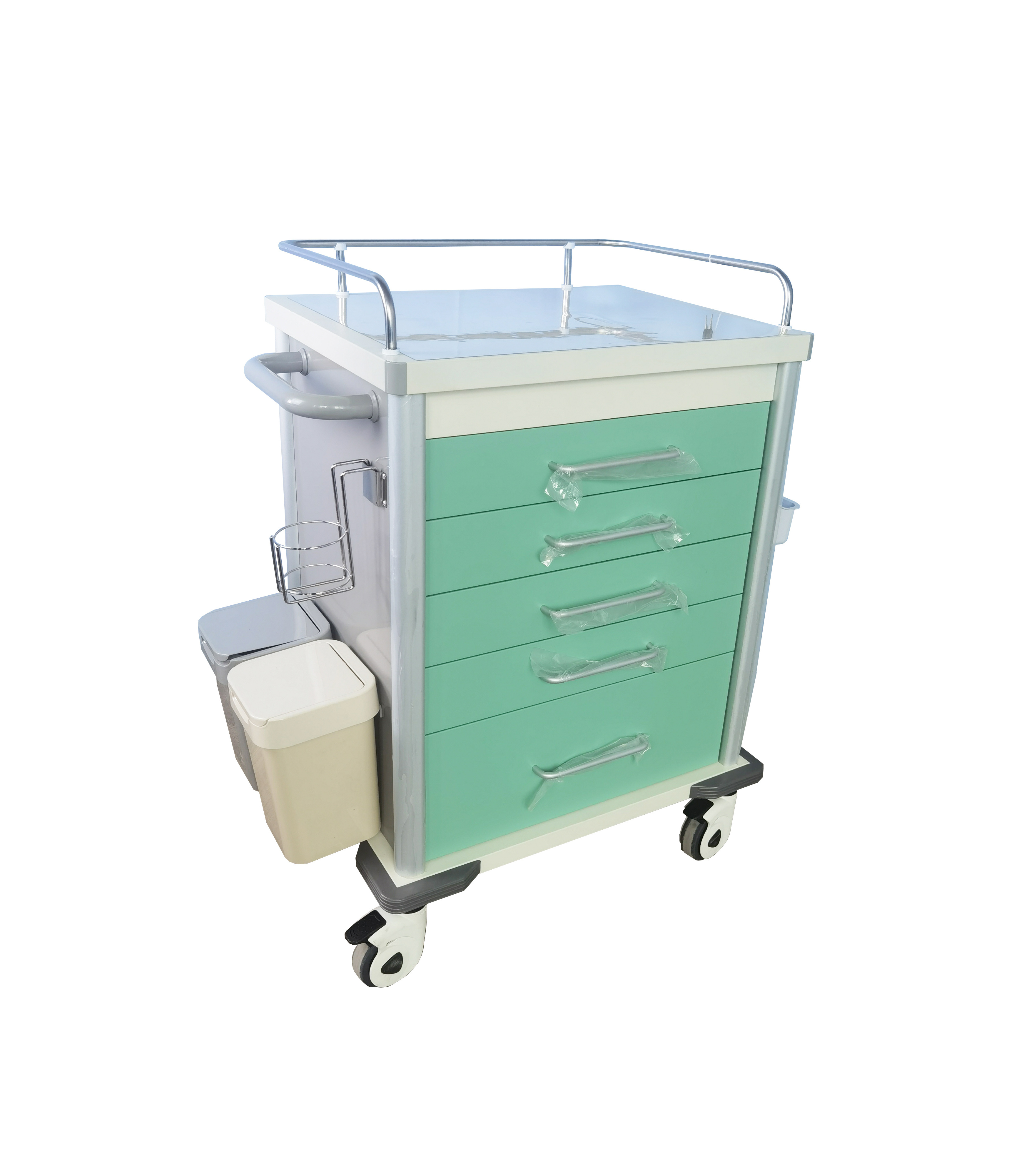 650*500*980mm Customized Multi-Function Medical Medicine Cart Hospital Emergency Trolley