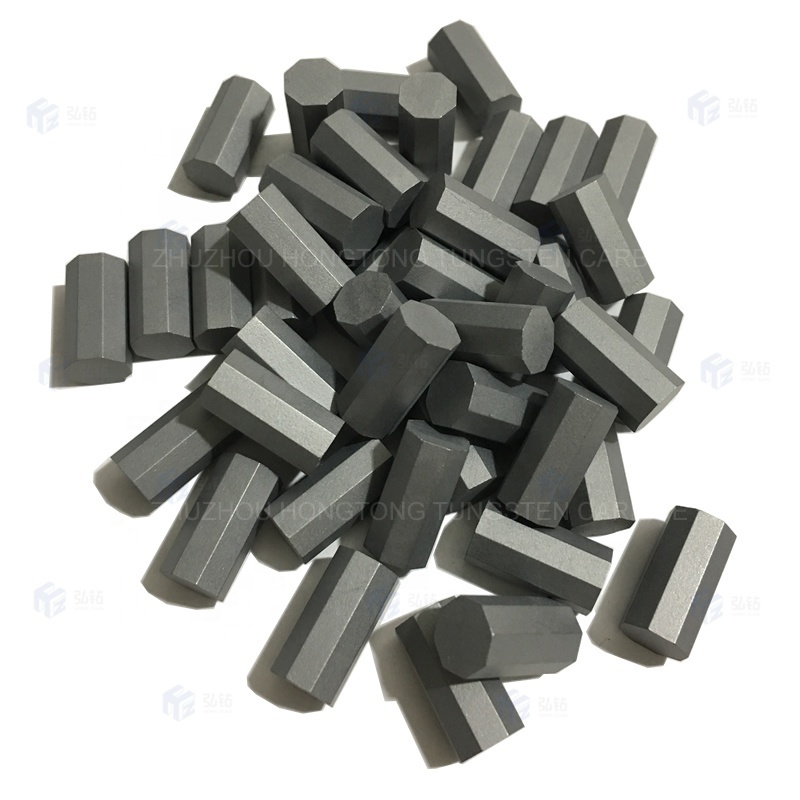 7.5 x 15mm Standard Tungsten carbide Hexagonal Tips drilling bits wear parts