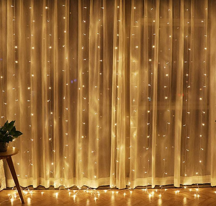 3x2.4m 240d USB power Modes String Curtain Lights Window Fairy Garland Led Curtain Light For Bedroom Decorations