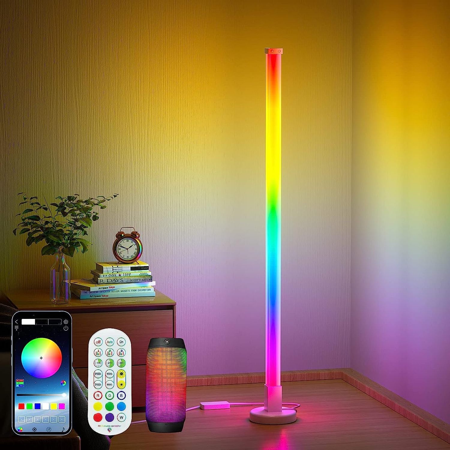 Hongtop best selling smart home lighting LED ambient light RGB corner lamp  with IC WS2811  for indoor living room