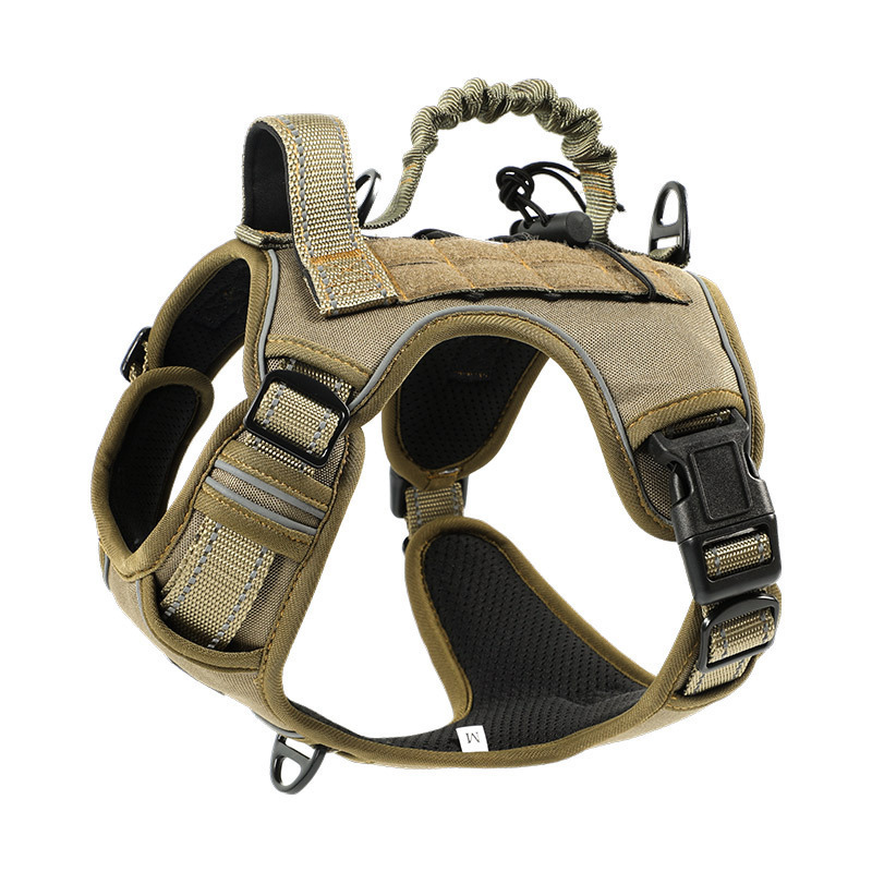 Wholesale Dog Harness with Traffic handle Durable Adjustable Quick Release Dog Vest Training Hunting Tactical Dog Harness