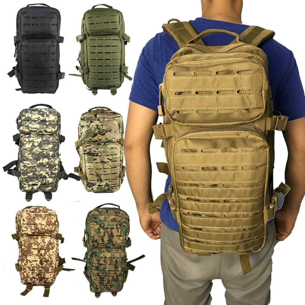 Free Sample Laser Backpack 3P Molle Rucksack Waterproof Assault Outdoor Backpack Hiking Camping Bag Hunting Bag