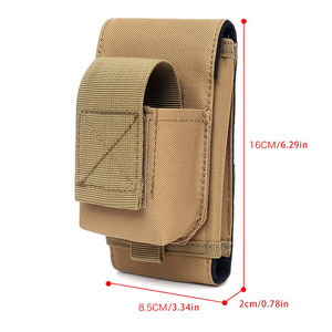 outdoor tactical mobile phone molle pouch bag universal mobile wallet waist bag cigarette case kit