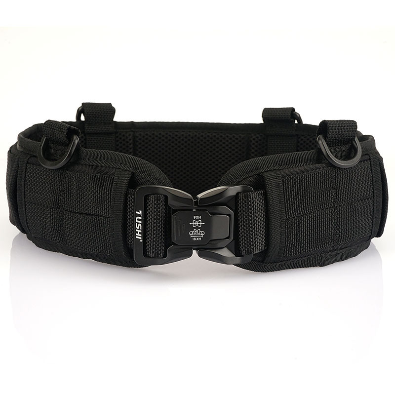 Tactical Canvas Padded Nylon Belt Outdoor Alloy Buckle Polyester Weaving Fabric Men's belt Wholesale Tactical belt