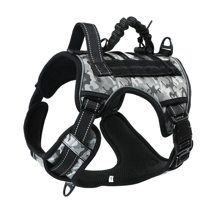 Wholesale Dog Harness with Traffic handle Durable Adjustable Quick Release Dog Vest Training Hunting Tactical Dog Harness