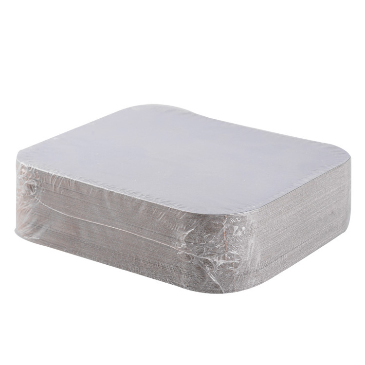 OEM Manufacturer's Disposable Rectangle Aluminum Foil Smart Lids Take out Cover for Beverages