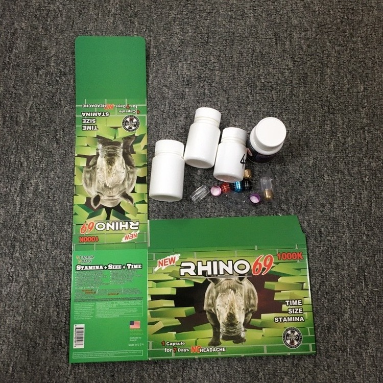 3d Display paper cards and box for Green SpanishFly Purple Spanish Fly Self-adhensive Labels Glue Energy Drink Rhino 300k label