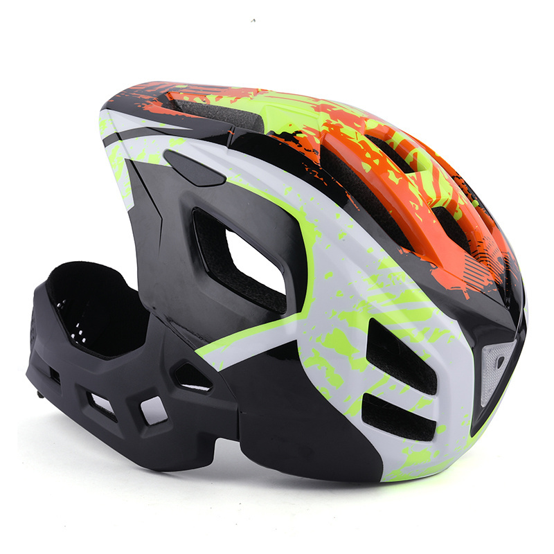 CE CPSC Approved Full Face Bike Helmet Downhill Helmet Bike Bicycle Downhill Bike Helmet With Chin Guard For Children Teenager