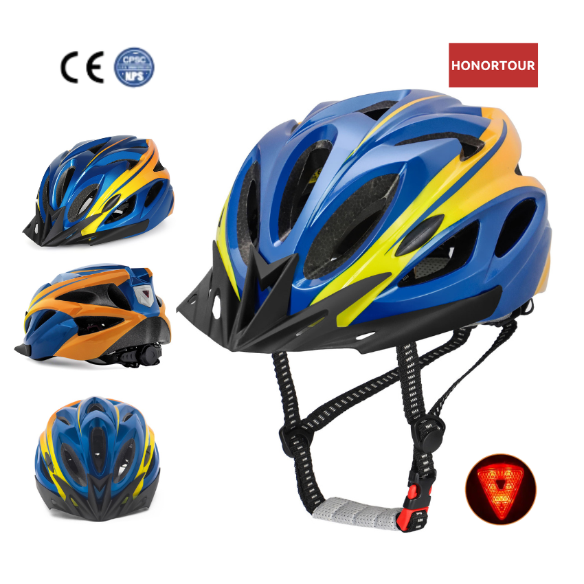 HONORTOUR Hot Sale OEM ODM Casco De Adulto Para Bicicleta Bike Helmet Mountain Bike Led Helmets For Bicycle