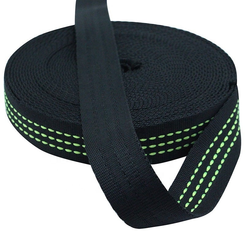 High quality wholesale ready-made Imitation nylon hammock webbing Yoga  safety strap off-the-shelf product Webbing for hammocks