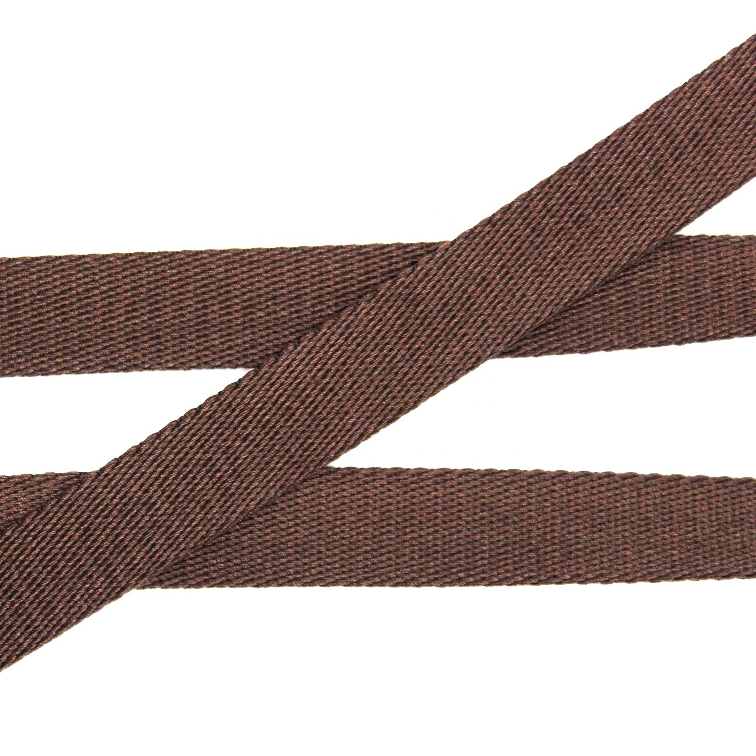 Factory custom high quality twill  1 inch cotton webbing strap  for bags belt clothing