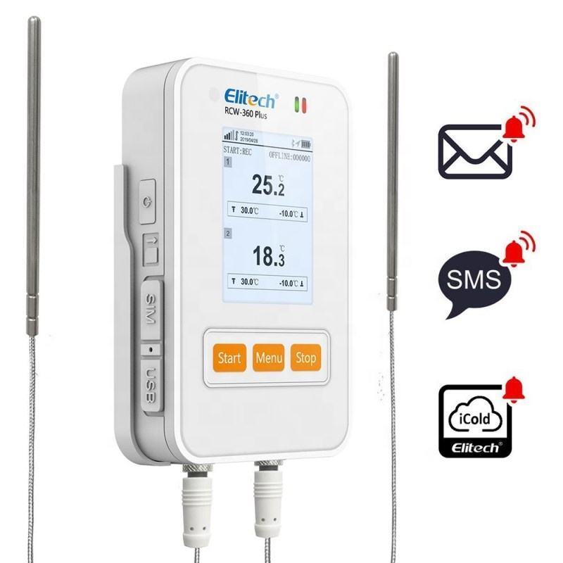 IP65 LBS Monitoring 4G&WIFI Elitech RCW-360 Plus Real Time Temperature and Humidity Data Logger Recorder