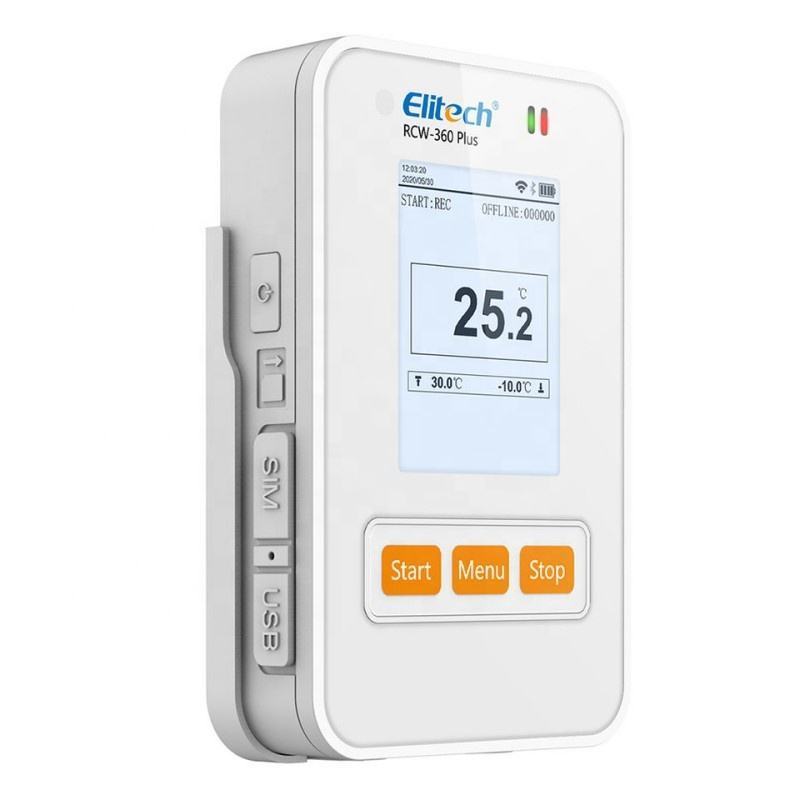 IP65 LBS Monitoring 4G&WIFI Elitech RCW-360 Plus Real Time Temperature and Humidity Data Logger Recorder