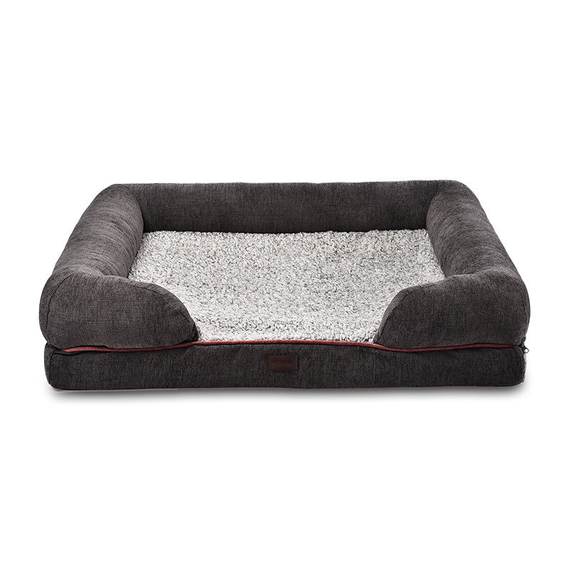 Petstar New Product Luxury Winter Warm Self-Heating Heated Pet Sofa Dog Bed